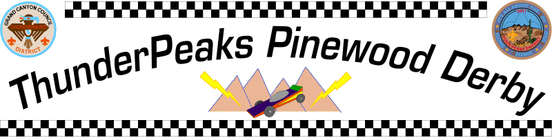 ThunderPeaks Pinewood Derby